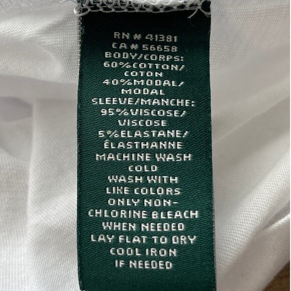 Lauren Ralph Lauren woman’s 1 X White Short Vent Sleeves Hiking/Outdoors - Picture 7 of 9